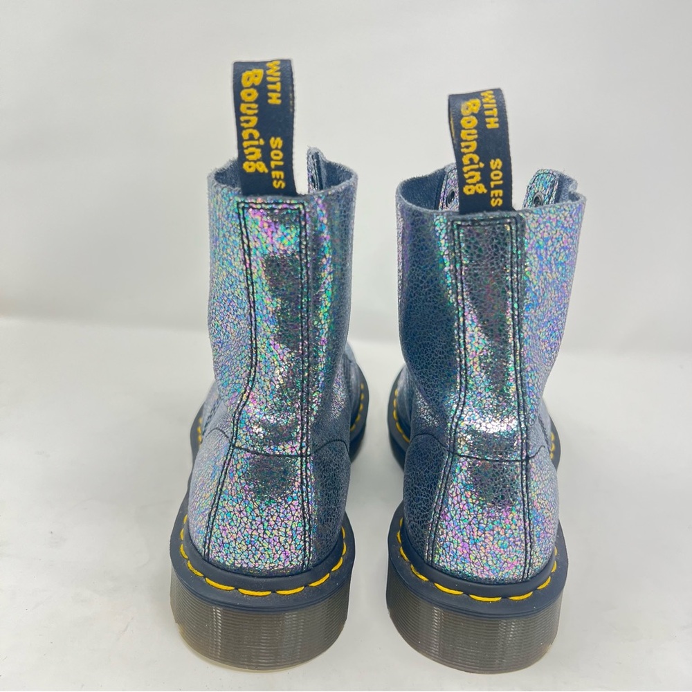 Dr. Martens 1460 Pascal Sparkle Metallic Holographic Y2K  Grunge Combat Boots 9 - Picture 5 of 10